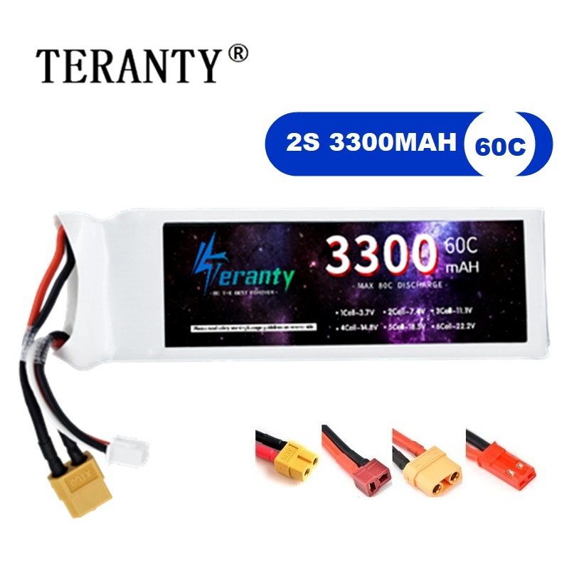 Drone Battery 3S - Pin LiPo 2S 7.4V 3300mAh 60C