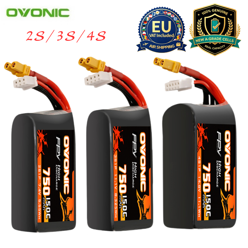 HOT OVONIC 150C 750mAh 7.4V/11 - đánh giá và giá Drone Battery 3S