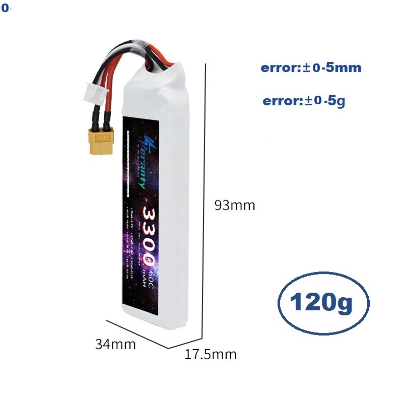 Pin LiPo 2S 7.4V 3300mAh 60C D - đánh giá và giá Drone Battery 3S