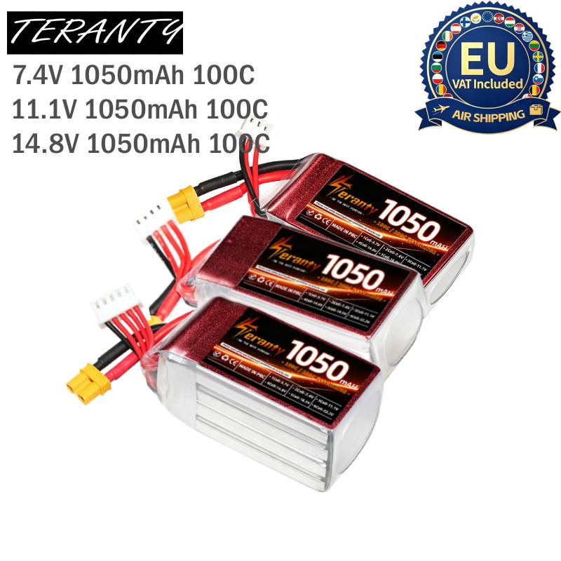 2 CÁI Pin Lipo RC 1050mAh 2S 3 - đánh giá và giá Drone Battery 3S