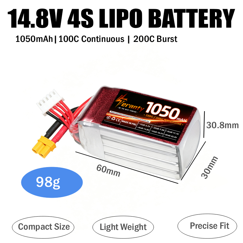 2 CÁI Pin Lipo RC 1050mAh 2S 3 - đánh giá và giá Drone Battery 3S