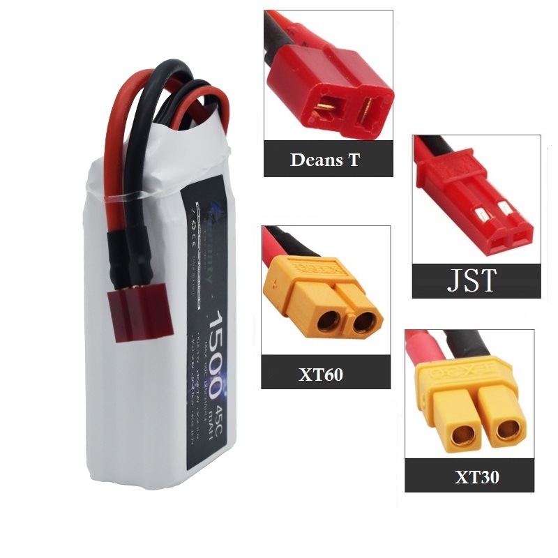 Pin Lipo 3S 11.1V Deans XT60 1 - đánh giá và giá Drone Battery 3S