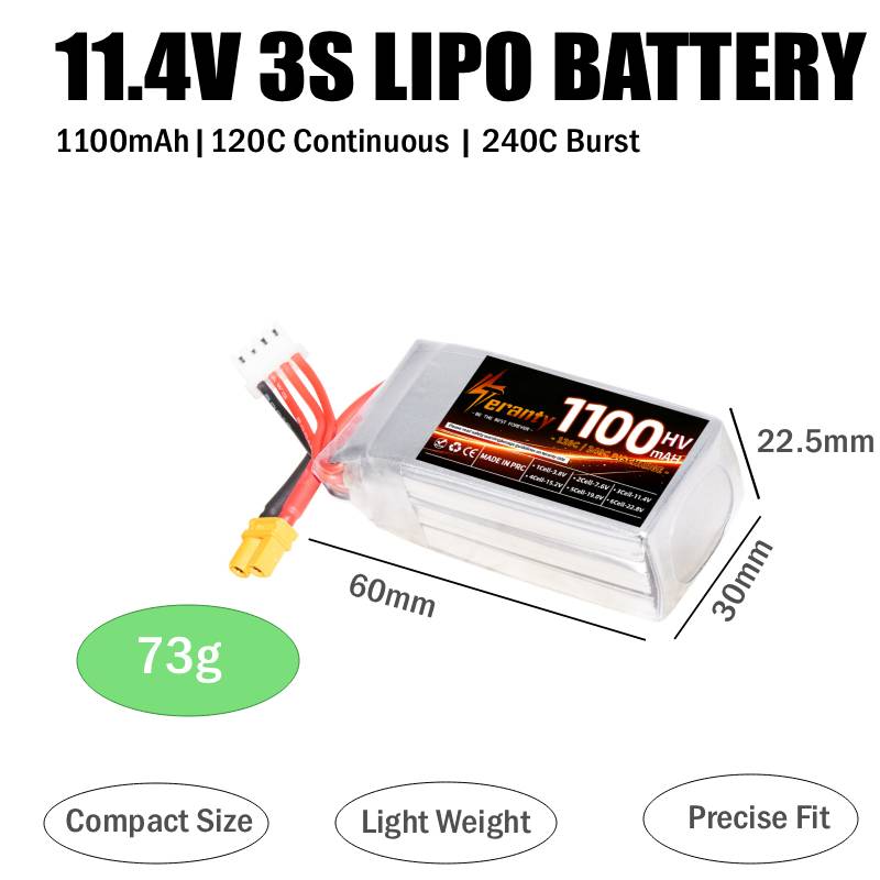Teranty 2S 3S 4S 6S HV LiPo Pa - đánh giá và giá Drone Battery 3S